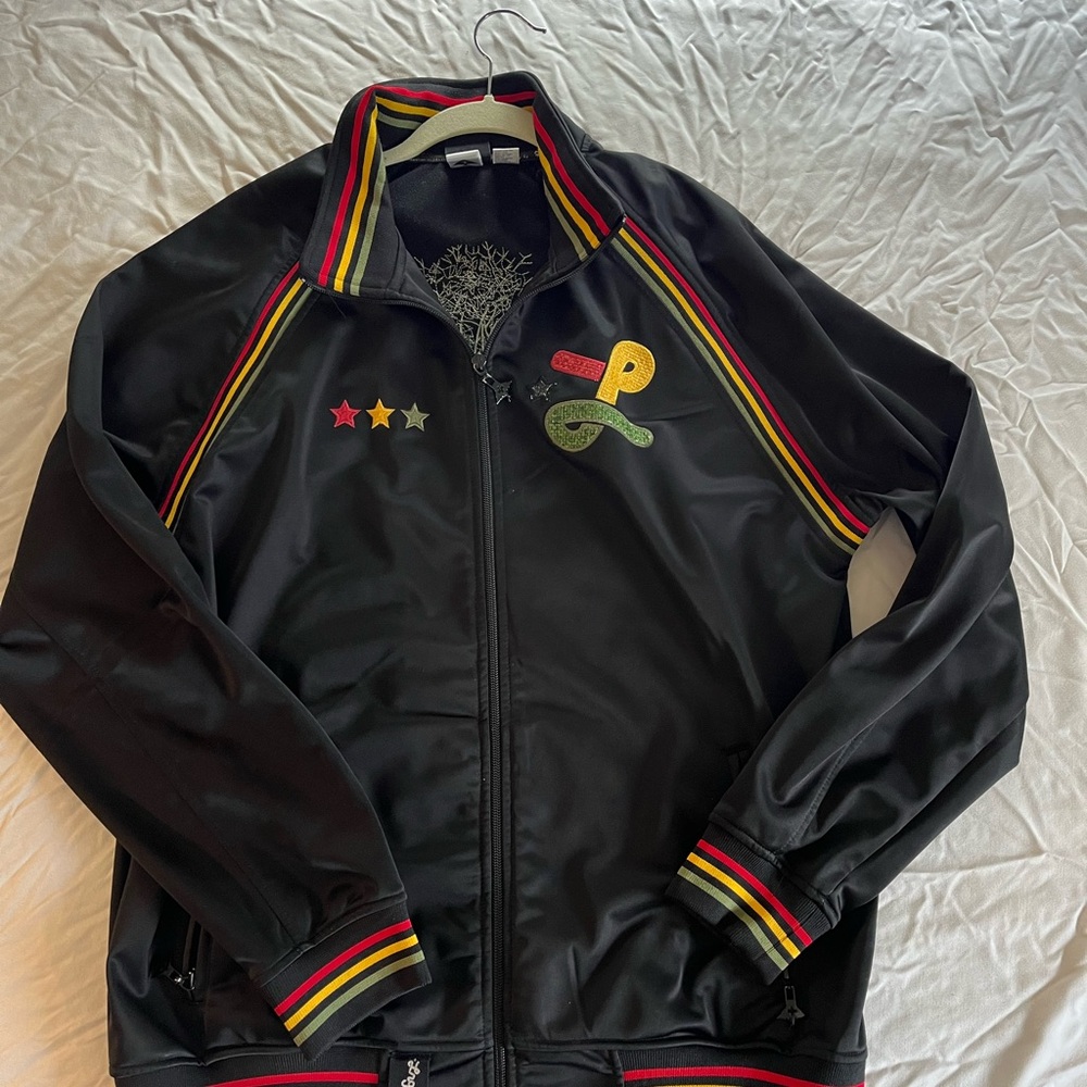LRG Black Performance Jacket with Multicolor Accents